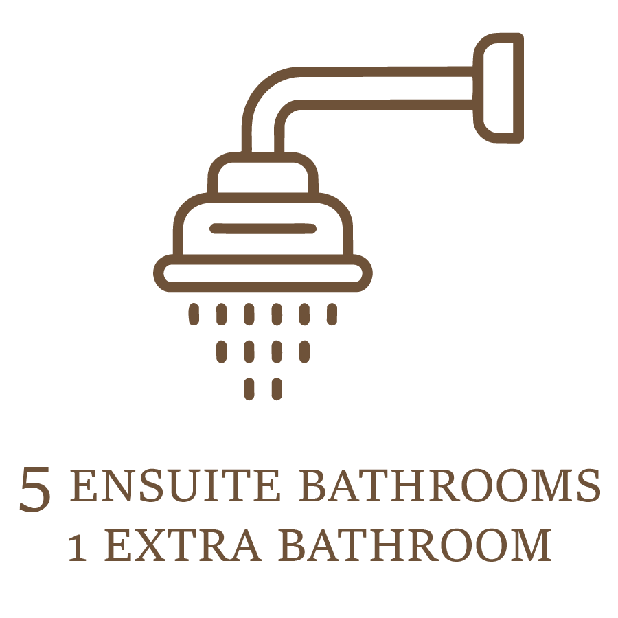 5 Ensuite Bathrooms